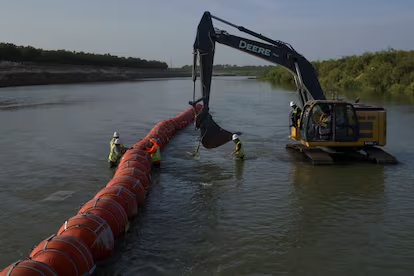 Texas podrá mantener el muro de boyas anti migrantes en el Río Bravo