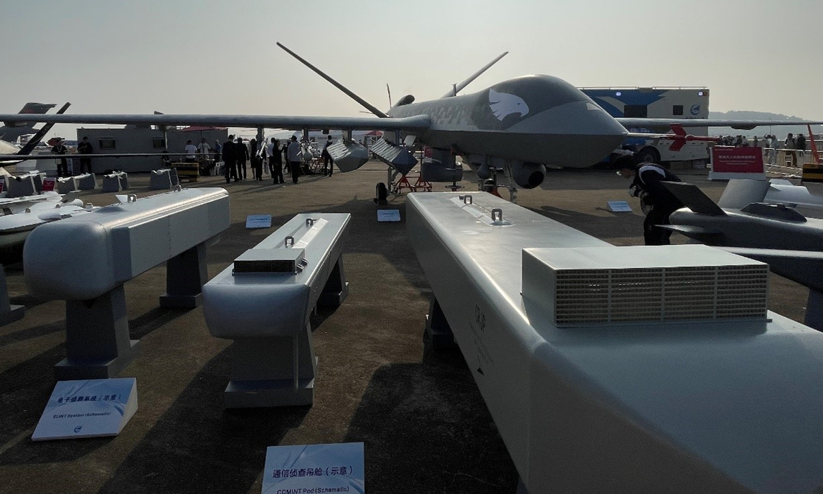 El dron chino Wing Loong-X con capacidades antisubmarinas en exhibición