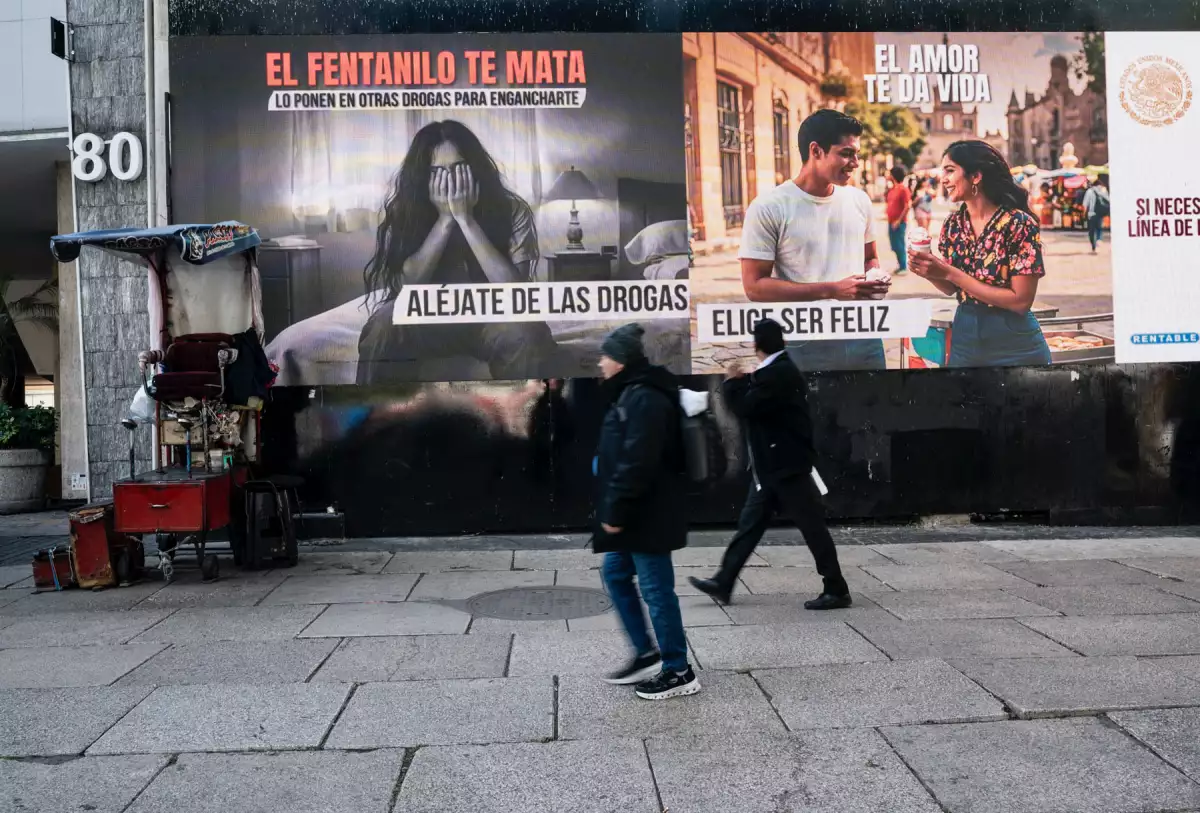 Campaña contra fentanilo, por presión y sin política de drogas innovadora