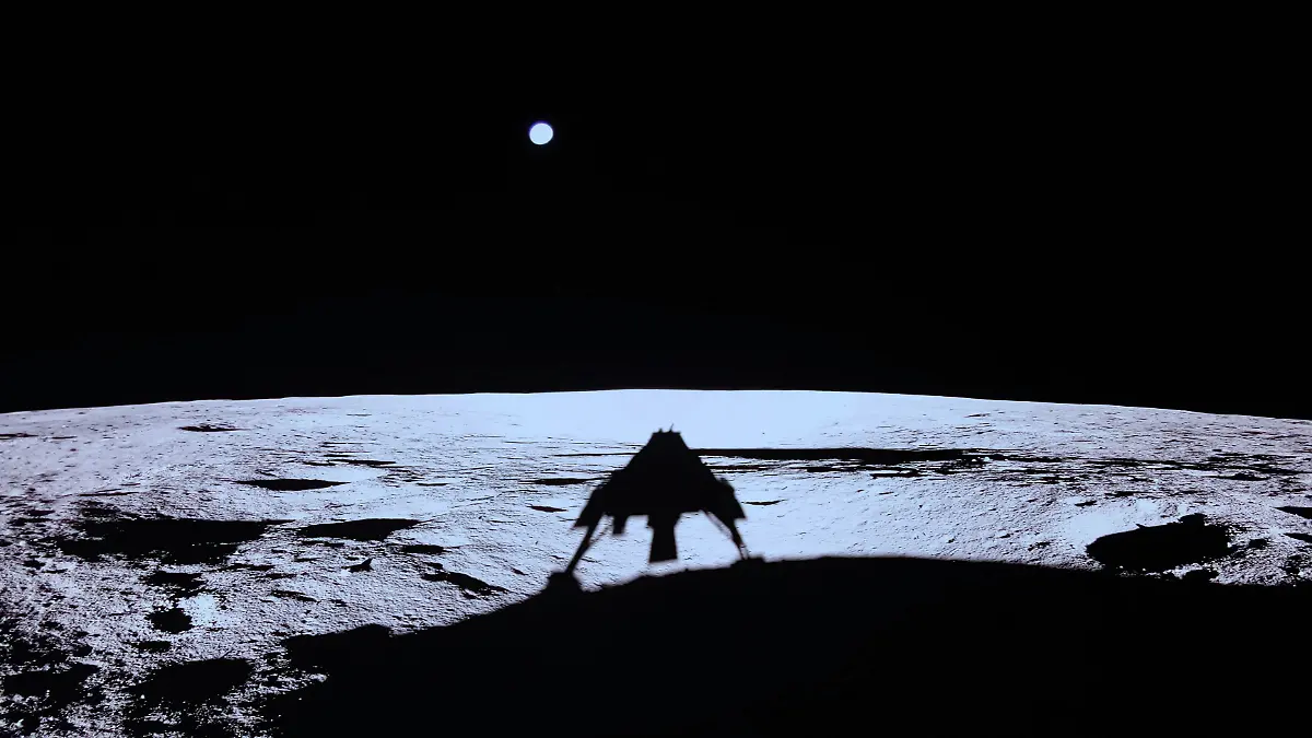 Sonda espacial Blue Ghost aterriza en la Luna tras un viaje de 46 días