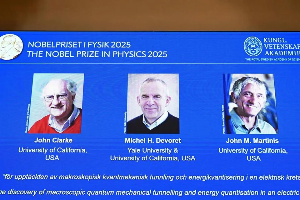 Ganan Nobel de Física descubridores de efecto túnel cuántico