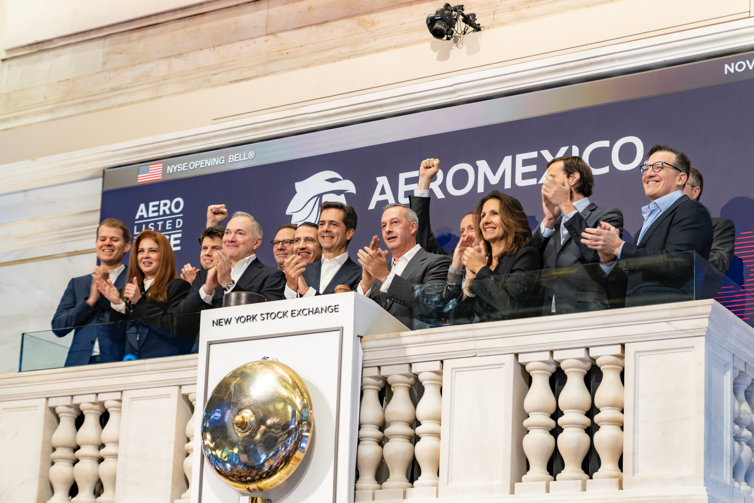 Aeroméxico aterriza en Wall Street y firma un 2025 excepcional