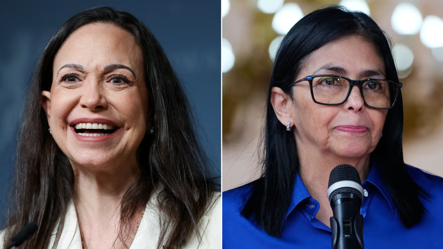 Los dos líderes que luchan por el futuro de Venezuela y por el favor de Trump